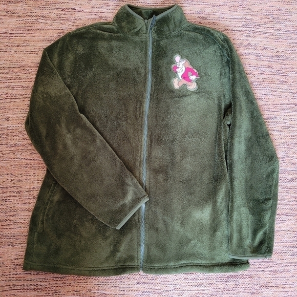 DISNEY Grumpy Fleece Zip Down Sweater | size MEDIUM - Picture 7 of 7